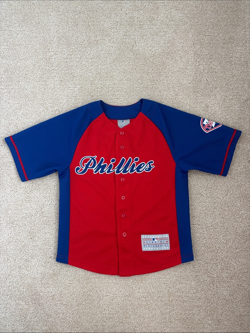 Genuine Merchandise Philadelphia Phillies Ryan Howard #6 youth jersey, size 8